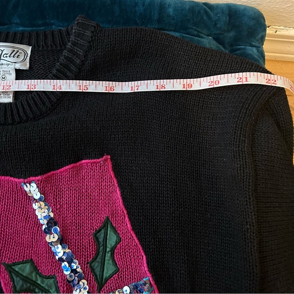 Vintage P’Galli ‘ugly’ Christmas sweater mini dress size M - Picture 7 of 7